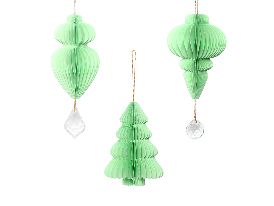 Green Christmas Paper Honeycomb Ornaments-02.jpg